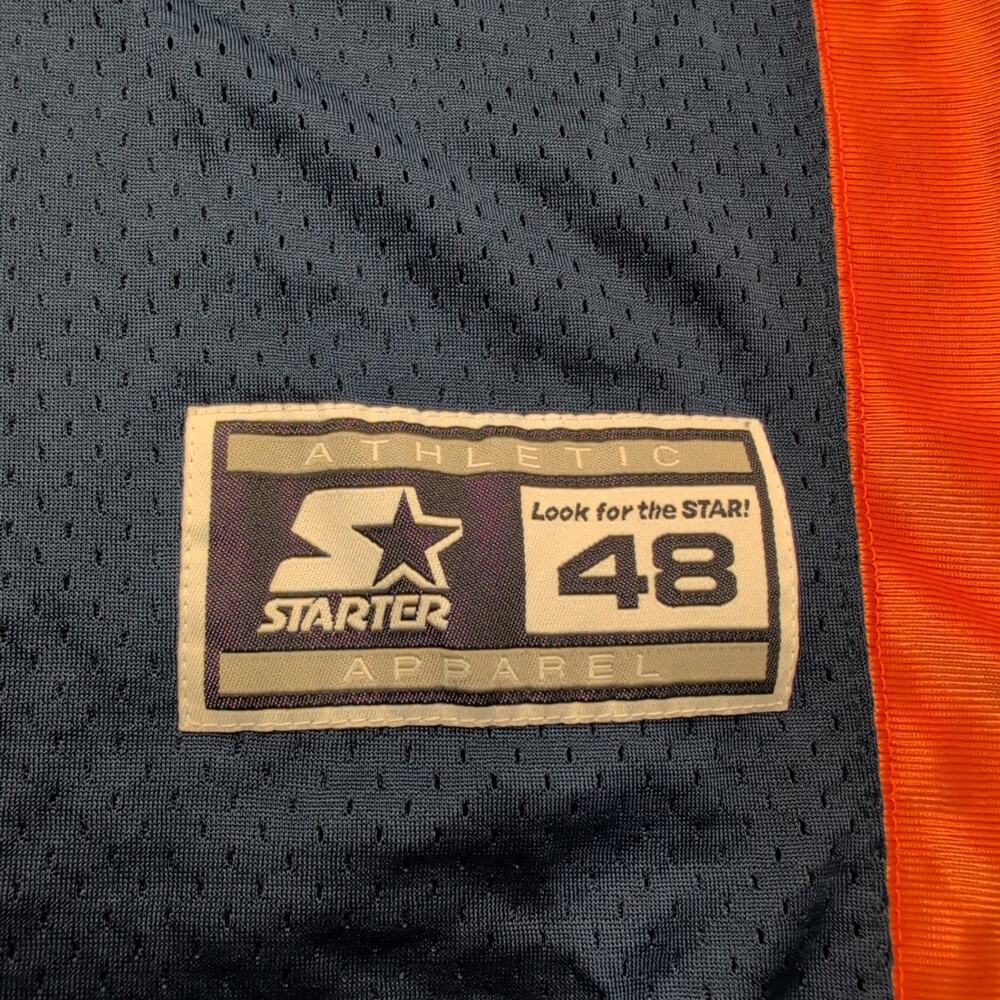 Denver Broncos Starter Home Men's Jersey Blue Orange Size L 48 John Elway - Picture 7 of 9